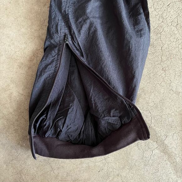 Vintage‎ 90s Nike Black Boy M 10-12 Sporty Nylon Jogger Windbreaker Swishy Pants - Picture 4 of 11